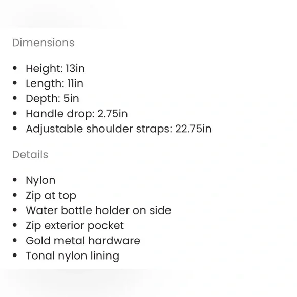 Stoney Clover Mini Backpack - Sand NWT - Picture 4 of 8